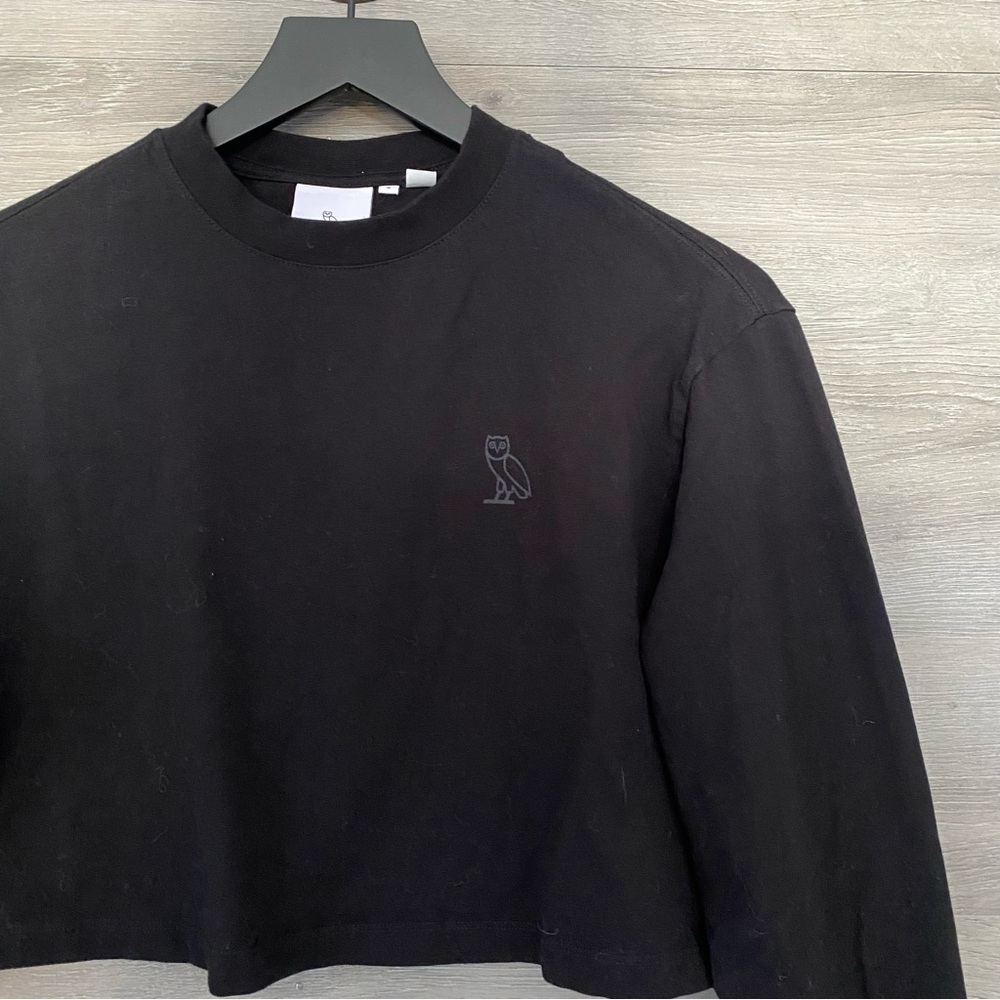 OVO Cropped Long Sleeve Tee - Picture 2 of 4
